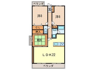 エスリード苦楽園老松町(701)の物件間取画像